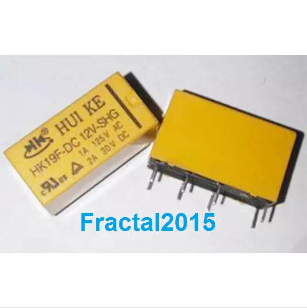 1 PCS HK19F-DC12V-SHG relais 125VAC/30VDC 8Pin General Purpose Power relais