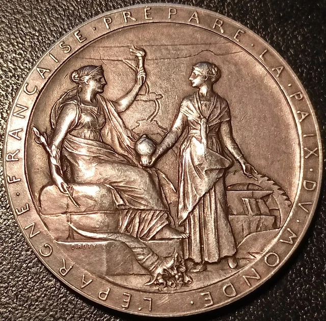 Silver medal - Airline Universal Of Channel Suez 1869 Extremely fine! By O Roty Silver medal - Airline Universal Of Channel Suez 1869 Extremely fine! By O Roty