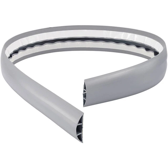 TRU COMPONENTS Ponte passacavi 1566306 PVC Grigio Numero canali: 1 1800 mm