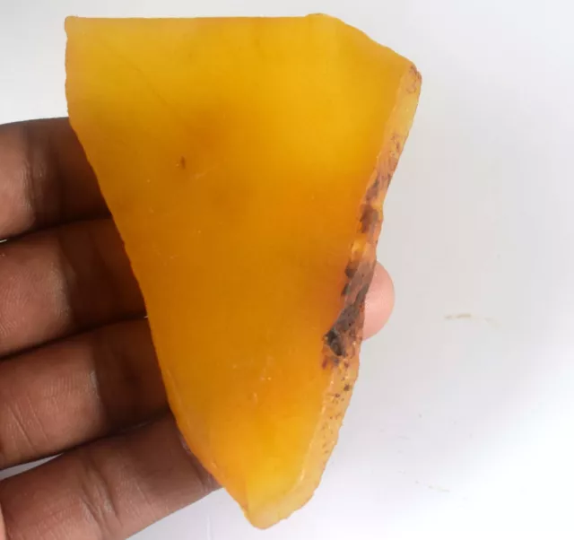 Madagascar Jaune Saphir Pierre Précieuse Dalle Naturel 323 CT Certifié K732