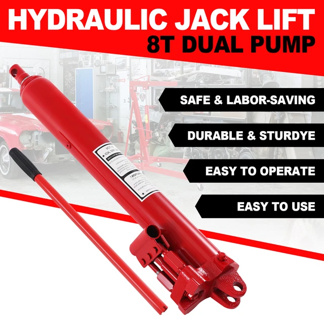 Pompa Pistone Idraulica Manuale 8 Tonnellate Per Sollevamento - Foto 10