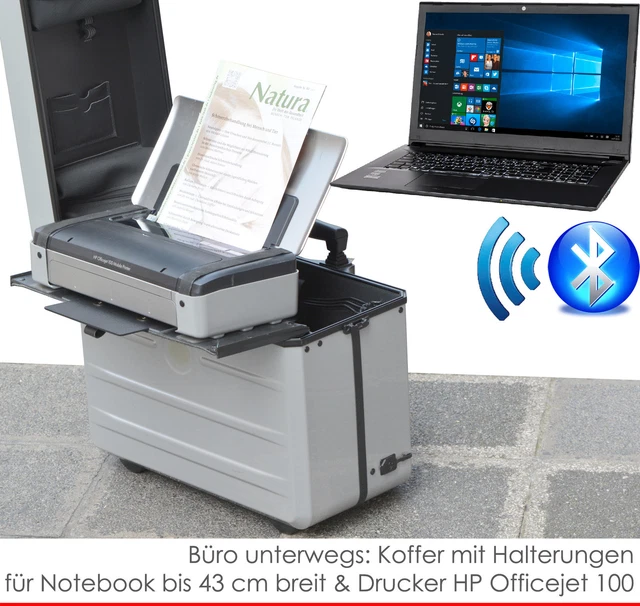 Trolley Parat Tron-X Pour PC Portable + Fixation HP OfficeJet 250 - Occasion Mais Fonctionnel