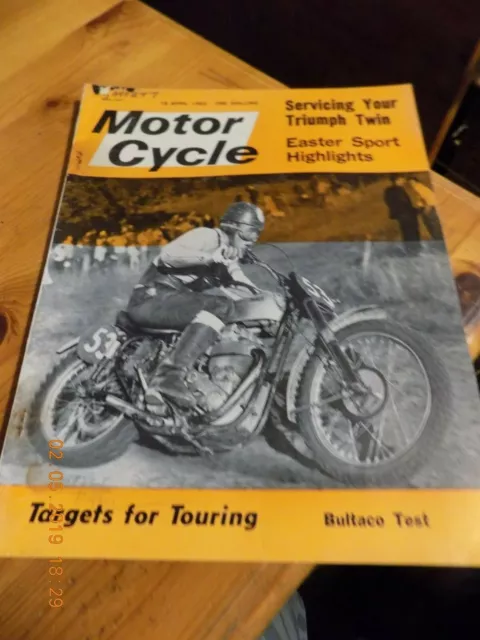 Motor Cycle/18,4,1963/bultaco metralla test/triumph 650 service/