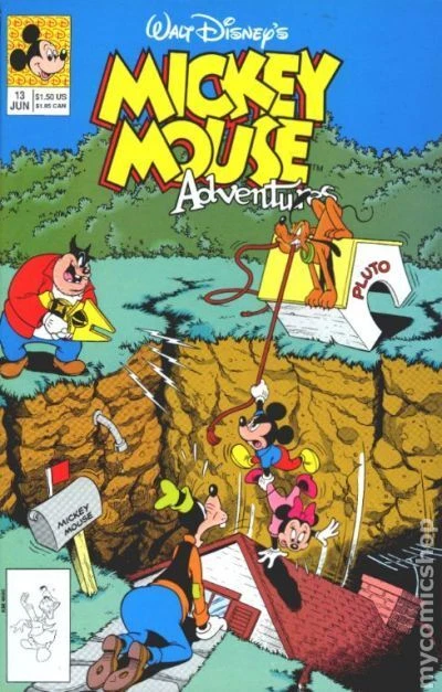 Mickey Mouse Adventures #13 FN 6.0 1991 Stock Image