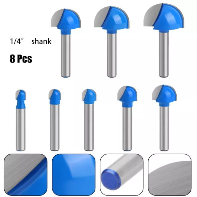 1/4 Shank Router Bits with Balanced +/ 0003 Tolerance for Precise Milling