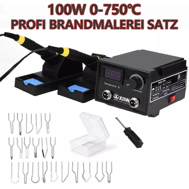 31 ud. 100W pintura al fuego con lápiz pirográfico madera soldador pistones de pintura al fuego