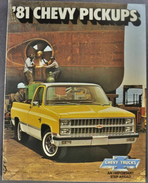 1981 Chevrolet Pickup Truck Brochure Silverado Cheyenne Excellent Original 81