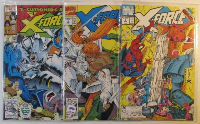 X-Force Lot of 3 #4,6,17 Marvel Comics (1991) 1st Series 1st Print Comic Books