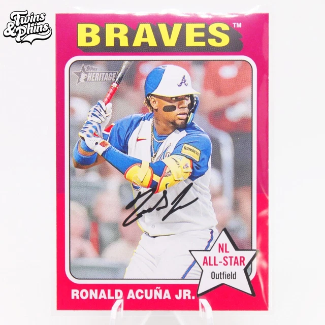 2024 RONALD ACUNA Jr Topps Heritage Baseball 321 Atlanta Braves NL