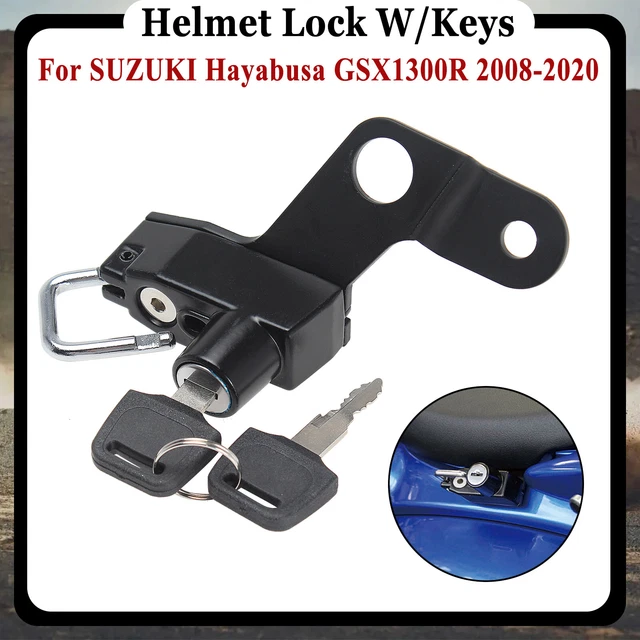 Motorcycle Helmet Lock W/Keys For SUZUKI Hayabusa GSX1300R 2008-2020 Anti-Theft
