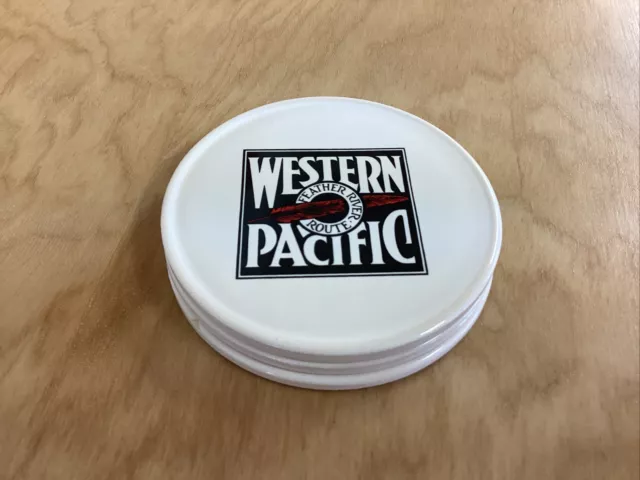 Western Pacific Railroad Feather River Route Authentic Ceramic Coasters Set of 3