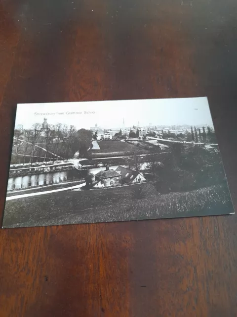 Old Postcard Shrewsbury From Grammar School RP (Valentines XL Series)