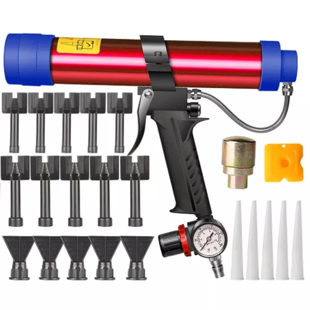 Réglable Pneumatique Verre Pistolet À Colle  Pistolet À Caoutchouc Outil V6K8