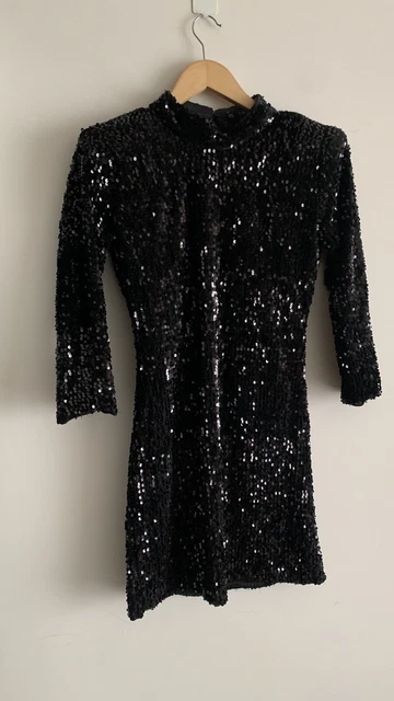 Sequin velvet dress best sale zara