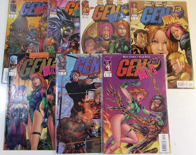 Gen 13 Lot of 7 #2nd 17,Bootleg 1,2,3,4,5,6 Image (1996) Comic Books