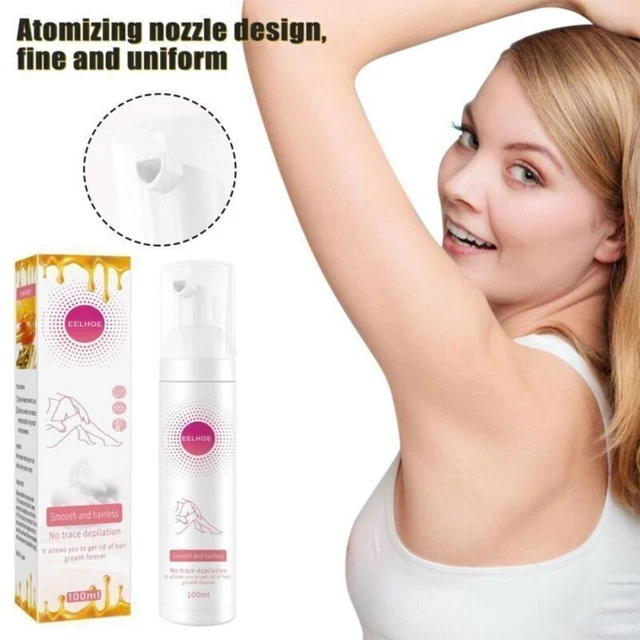 Rimozione capelli indolore mousse depilazione mezzo depilatore inibitore