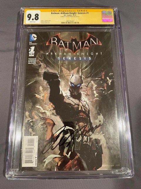 Cgc 9.8 Batman Arkham Knight Genesis #1 Signed Peter Tomasi Dc Comics 2015 Nm/Mt