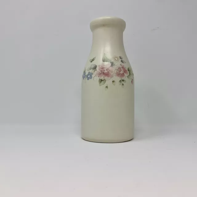 Pfaltzgraff Tea Rose Milk Bottle Carafe Vase 8"