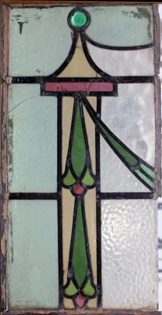 Antique English Edwardian Stained Glass Fragment