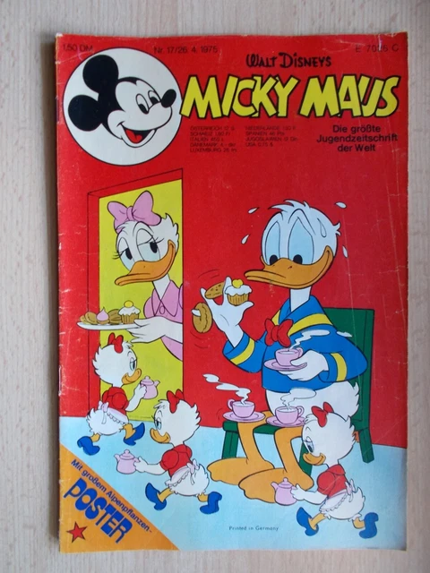 Comics, Hefte, MICKY MAUS, Band Nr. 17/1975 , ohne Beilage, Walt Disney, Ehapa