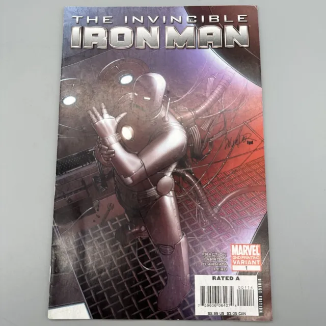 The Invincible Iron Man #1 2nd Print Variant 2008 Marvel Comics