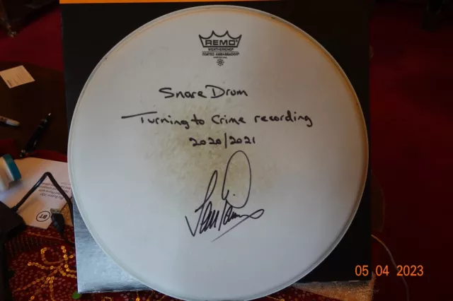 14 Zoll Snare Head - gebraucht & signiert von IAN PAICE of DEEP LILA - * WOHLTÄTIGKEITSAUKTION