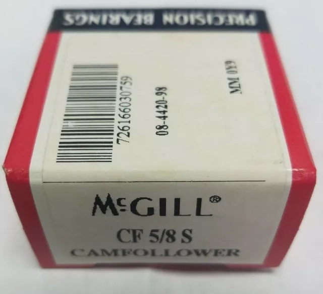 McGill CF 5/8 S Flat Cam Follower - 0.6250 in Roller Dia