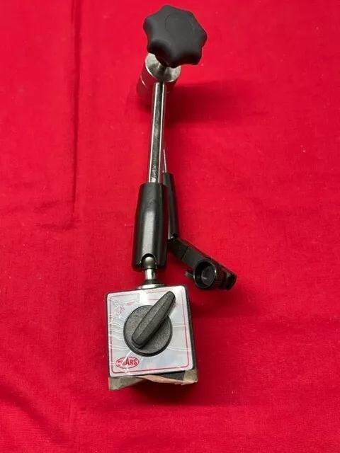 Shars 202-6022 Hydraulic Magnetic Base w/ Main Post & Indicator Clamp Rod