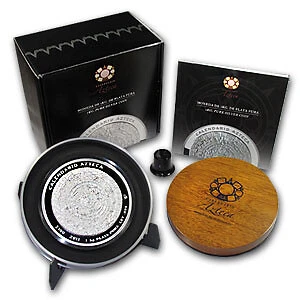 2011 Mexico 1 kilo Silver Aztec Calendar (w/Box & COA) - SKU #61960