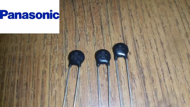 3x Panasonic Varistor MOV VDR 27V ERZV07D270 ZNR V Serie Neu