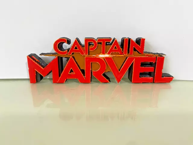 Captain Marvel Logo 2019 American Superhero Comics Carol Danvers Brie Larson
