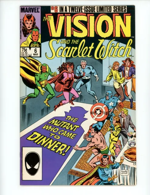 Vision and the Scarlet Witch #6 Comic Book 1986 VF Marvel Comics