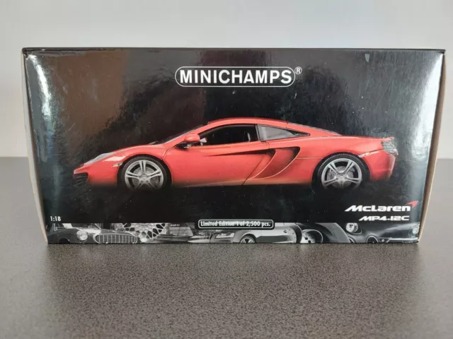 McLaren MP4-12C orange-metallic von Minichamps  1:18 mit OVP / Limitiert