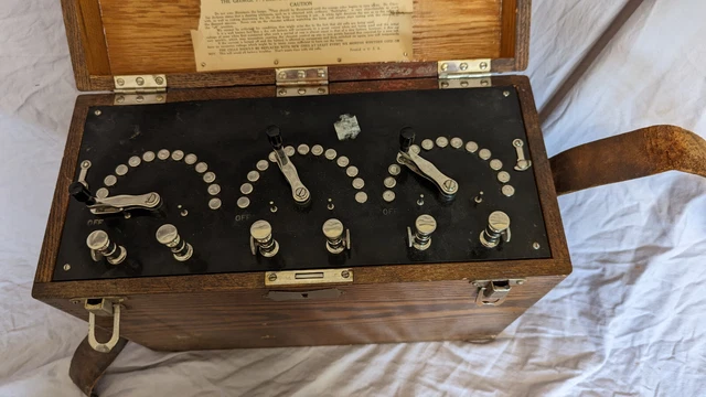 Early 1900’s Triple Dry Cell Battery Quack Medical Electrotherapy Device