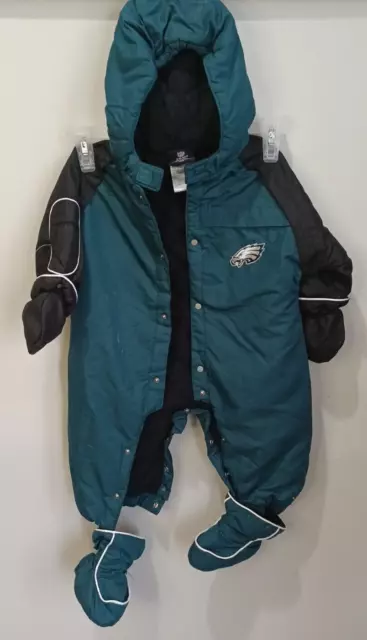 Reebok Team Apparel Eagles 12 Month Winter Bunting Snowsuit