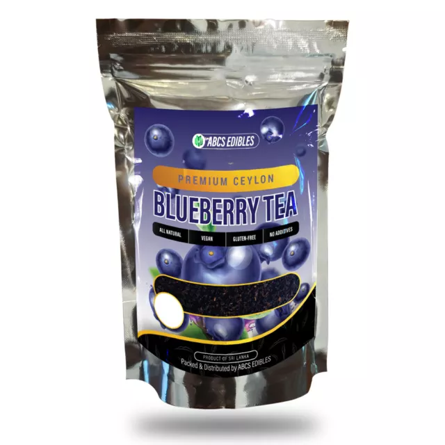 Blueberry Flavored Black Loose Tea Leaf Exquisite Pure Ceylon Premium Blend