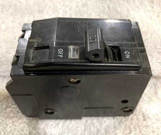 Square D - HACR Type - 2 Pole 20 amp LL-2135 Circuit Breaker - Tested