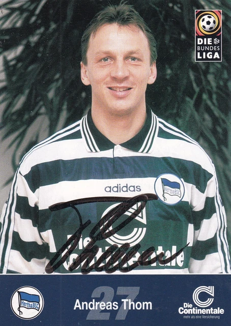 Carte Autographe Thomas Richter - Hertha BSC Berlin - Saison 1994-95 - Original