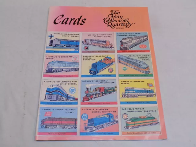 The Train Collection Quarterly Magazine 1 1993 Lionel Trading Cards 1959 Catalog