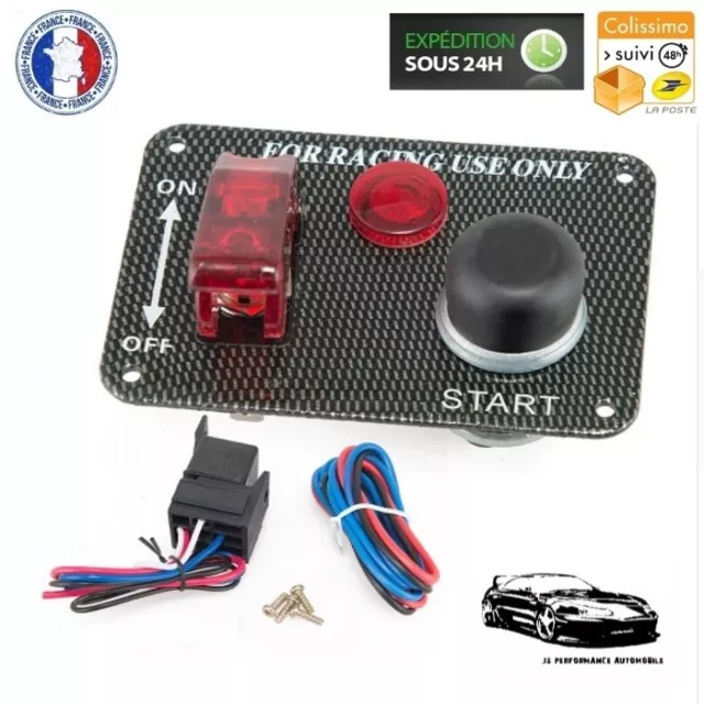 Kit Platine de Démarrage Racing - Flip Up - LED - Bouton Start - Circuit