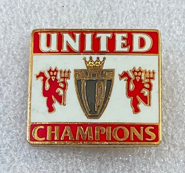 MANCHESTER UNITED FOOTBALL Club Enamel Pin Badge (V11) Champions £3.00 ...