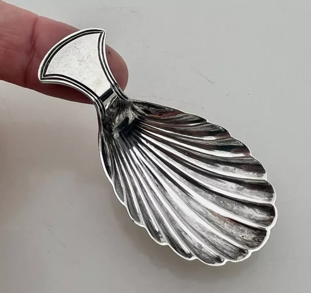 1803 Georgian Sterling Silver Tea Caddy Spoon Elizabeth Morley -92544
