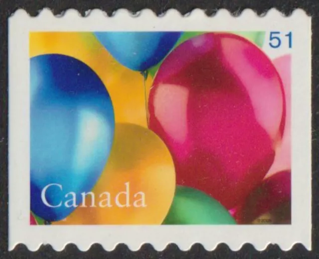 CANADA Sc. 2146i Party Balloons 2006 MNH **** DIE CUTS ****