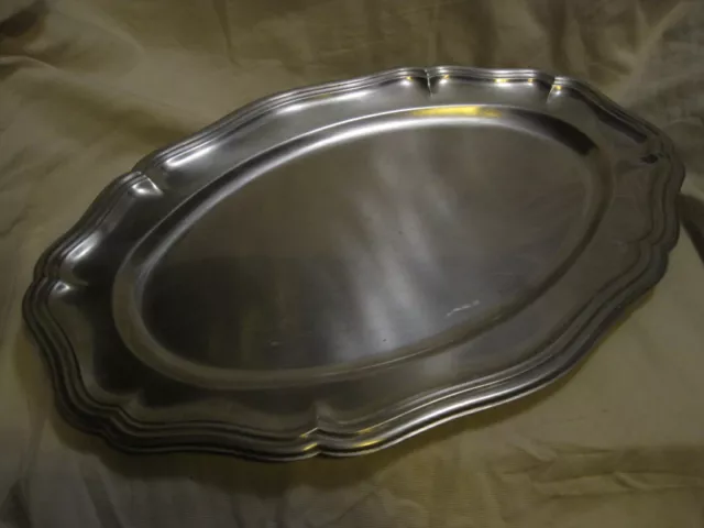 Calderoni Fratelli Stainless Steel 20" x 14" Serving Platter 18/8 Made In Italy Calderoni Fratelli Stainless Steel 20" x 14" Serving Platter 18/8 Made In Italy