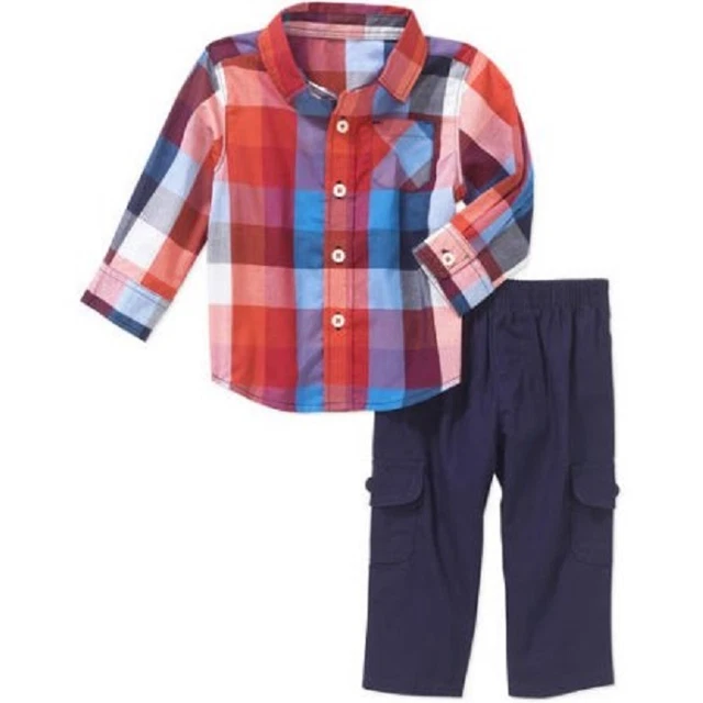 Healthtex Infant Baby Boys' Woven Shirt and Pants Set Size 12 Months