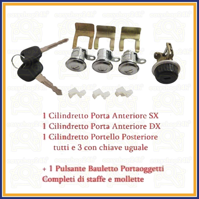 Blocco Serratura Senza Chiave Nottolino Cilindretto Serratura Senza Chiave Per Fiat Panda 312 Dal 2011 - Blocchetto Portiera Terzo Stop Fiat Panda - Foto 4