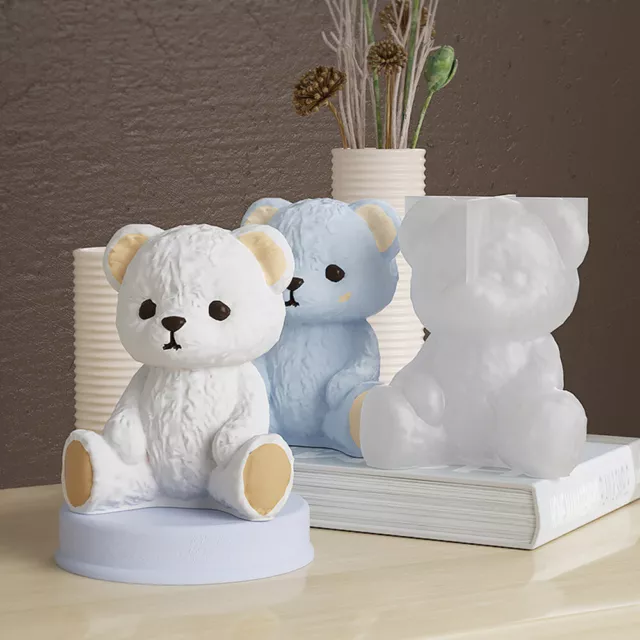 3D Teddy Bear DIY Silicone Mold Resin Epoxy Casting Craft Toy Ornament Supplies