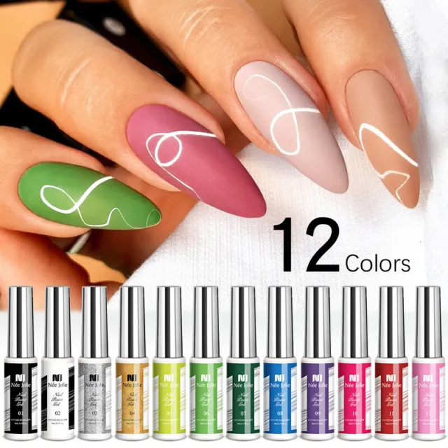 8Ml Nail Art Gel Vernis À Ongles Liner Gel Peinture Gel Uv Gel Manucure R