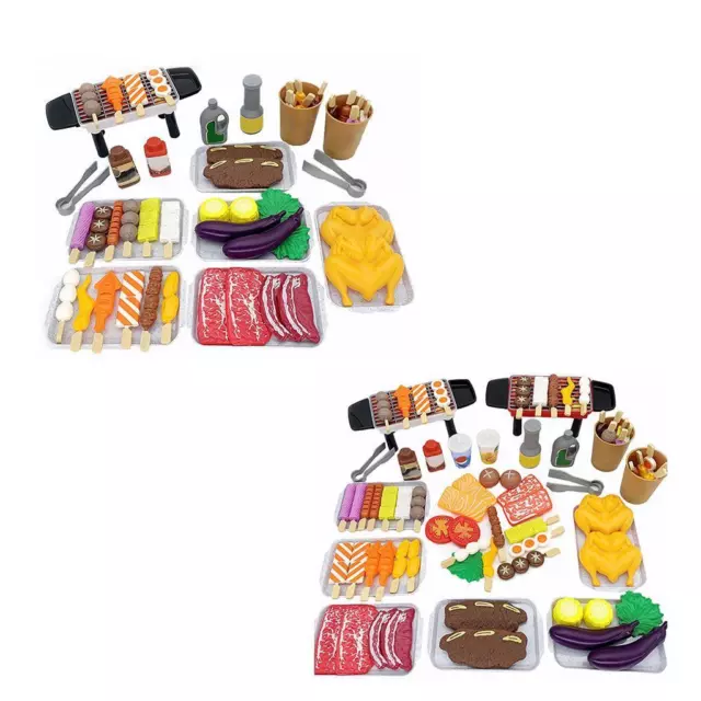 Grill and Serve BBQ Set Kids Play Food and AccESSories
