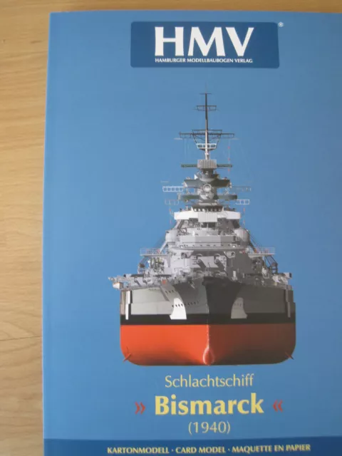 Bismarck Schlachtschiff Sonderauflage  Kartonbausatz *NEU* Kartonmodell HMV